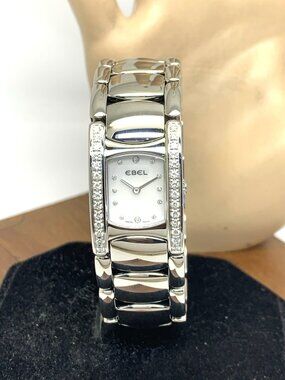 Ebel Women's Watch Swiss Quartz Mother of Pearl Diamond Stainless Steel 19mm